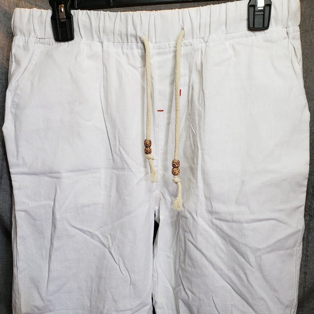 Nitagut Men's Linen Casual Classic Fit Shorts (S)